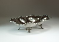 Lot 19 - A Mexican Sterling silver bowl, of oval lobed...