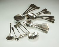 Lot 25 - A collection of various silver spoons, to...