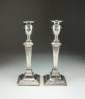Lot 35 - A pair of Victorian silver mounted...