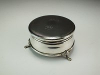 Lot 47 - A silver mounted trinket box, B & Co,...
