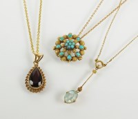 Lot 112 - An early 20th century aquamarine and seed...