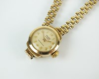 Lot 202 - A Lady's 9ct gold Majex wristwatch, the...