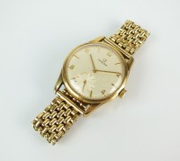 Lot 213 - A Gentleman's 9ct gold Omega wristwatch, the...