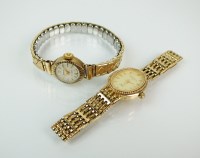 Lot 229 - A Lady's 9ct gold Rotary quartz bracelet...