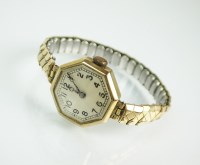 Lot 231 - A Lady's 9ct gold Rolex wristwatch, the...