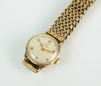 Lot 240 - A Lady's 9ct gold Omega wristwatch, the...