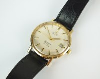 Lot 243 - A Gentleman's 9ct gold Omega Automatic...