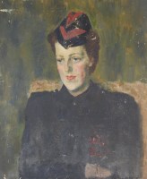 Lot 256 - British school, mid 20th century Portrait of...