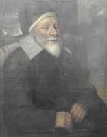 Lot 259 - English School, 18th century Old Man Parr, oil...