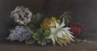 Lot 268 - Edwin Steele (1837-1898) Still life of a roses,...