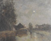 Lot 270 - Julius Olsson RA (1864-1942) The Hay Barge,...