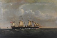 Lot 271 - British school, mid-19th century Three masted...