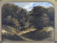 Lot 278 - Circle of John Crome (1768-1821) Figures on a...