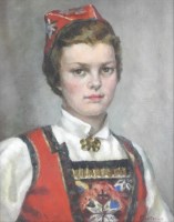 Lot 320 - British School, 20th century Portrait of a...