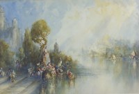 Lot 329 - Frank Wasley (1854-1934) On the Bosphorus,...