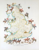 Lot 362 - British school, 20th century Hunting counties...
