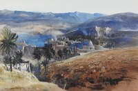 Lot 365 - J.Barrie Haste (1931-2011) Tunisian desert,...