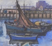 Lot 373 - Alfred P Tompkin (Exh.1926) Fishing boat in a...