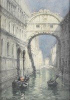 Lot 393 - Mary.S.Hagarty (Exh.1882-1938) Venice canal,...