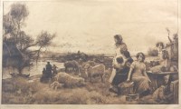 Lot 455 - Robert Macbeth (1848-1910) The Ferry Inn,...