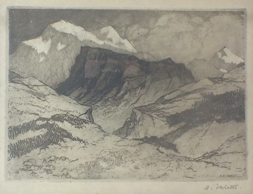 Lot 457 - Adolphe Valette (1876-1942) French Alps,...