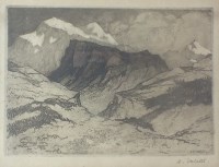 Lot 457 - Adolphe Valette (1876-1942) French Alps,...