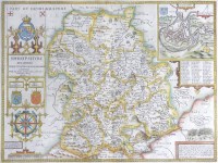 Lot 478 - Speed (John) Map of Shropshire, 1676,...