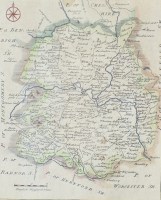 Lot 481 - Rocque (John) Map of Shropshire, a plate from...
