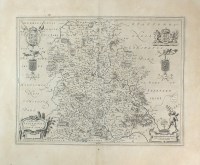 Lot 484 - Blaeu (J) Comitatus Salopiensis Anglice...