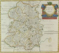 Lot 492 - Morden (Robert) Map of Shropshire, 1722,...