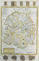 Lot 493 - A collection of unframed engraved maps of...