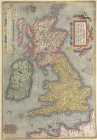 Lot 509 - Ortelius (Abraham) Anglia, Scotia et Hibernia,...