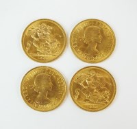 Lot 567 - Four Elizabeth II sovereigns, each dated 1966 (4)