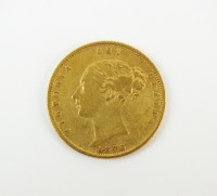 Lot 580 - A Victoria young head shield back half...
