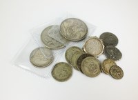 Lot 594 - A collection of British and foreign silver,...