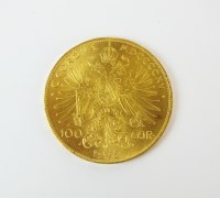 Lot 601 - Austria- Franz Joseph I, 100 krona, dated 1915...