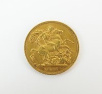 Lot 603 - An Edward VII sovereign, dated 1905