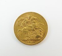 Lot 604 - A George V sovereign, dated 1912