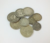 Lot 635 - A collection of British and foreign silver...