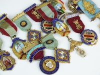 Lot 677 - A collection of seventeen silver, silver gilt...