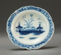 Lot 6 - A very rare Caughley toy dinner service dish...