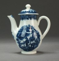 Lot 9 - A Caughley toy coffee pot and cover...