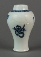 Lot 20 - A Caughley vase transfer-printed with an Apple...