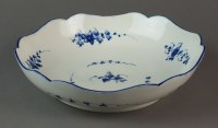 Lot 38 - A Caughley salad bowl painted with the Bright...