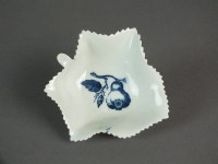 Lot 66 - A Caughley pickle leaf dish transfer-printed...