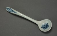 Lot 82 - A rare Caughley mustard spoon printed in...
