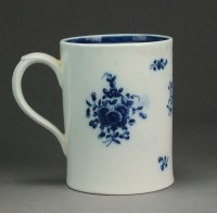 Lot 123 - A Caughley mug painted with the Salopian Sprig...