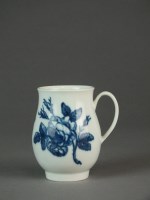 Lot 130 - A very rare Caughley mug transfer-printed with...