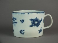 Lot 140 - A Caughley mug transfer-printed with Stalked...