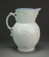 Lot 158 - A Caughley cabbage-leaf mask head jug, circa...